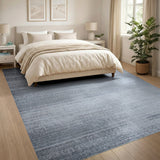 Grey Distressed Vintage Washable Area Rug