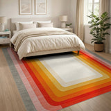 Vibrant Concentric Gradient Area Rug