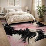 Pink Swirl Abstract No. 4 Area Rug