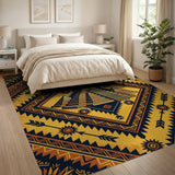 Tribal Pyramid Geometric Area Rug