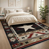 Southwestern White Star Area Rug