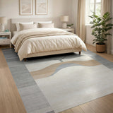 Neutral Geometric Antler Abstract Area Rug