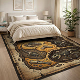 Dinosaur Fossil Dig Vintage Area Rug