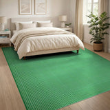 Vibrant Green Grid Mesh Area Rug