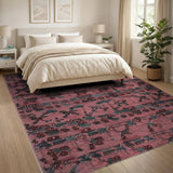 Pink Cherry Fruit Abstract Area Rug