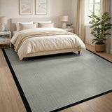 Beige Geometric Grid Texture Area Rug