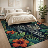 Jungle Tabby Cat Area Rug