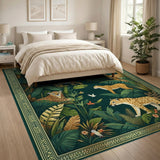 Jungle Big Cats Cheetah Leopard Area Rug