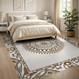 Ornate Floral Mandala Area Rug