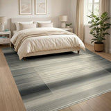 Modern Grey Gradient Stripe Area Rug