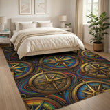 Golden Compass Multi-Color Area Rug