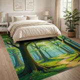 Sunny Forest Path Area Rug