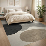 Abstract Organic Neutral Area Rug