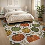 Autumn Pumpkin Patch Multi-Color Area Rug