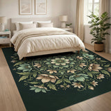Vintage Green Mandala Floral Rug