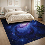 Abstract Area Multi-color and Patterns Cosmic Nebula Galaxy Area Rug