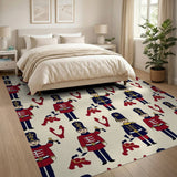 Nutcracker Toy Soldiers Cartoon Pattern Rug