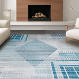Stylish Abstract Gray Visual Harmony(Blue)