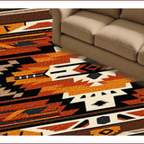 Ultra Soft Area Rug, Non Slip, Stain Resistant, Washable Area Rugs for Living Room, Bedroom, Tribal Chocolate Entryway Plush Accent Rug(Brown)