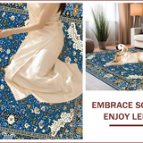 Ultra Soft Area Rug, Non Slip, Stain Resistant, Washable Area Rugs for Living Room, Bedroom, Vibrant Geometric Cultural Aesthetic(Blue)