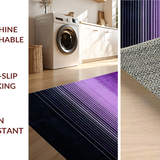Ultra Soft Area Rug, Non Slip, Stain Resistant, Washable Area Rugs for Living Room, Bedroom, Abstract Gradient Ombre Aesthetic(Purple)