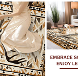 Ultra Soft Area Rug, Non Slip, Stain Resistant, Washable Area Rugs for Living Room, Bedroom, Rustic Earthy Animal Hide Aesthetic(Beige)