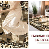 Ultra Soft Area Rug, Non Slip, Stain Resistant, Washable Area Rugs for Living Room, Bedroom, Nature-Inspired Earthy Palette(Brown)
