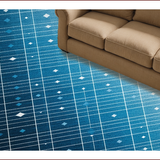 Ultra Soft Area Rug, Non Slip, Stain Resistant, Washable Area Rugs for Living Room, Bedroom, boys space theme nursery(Blue)
