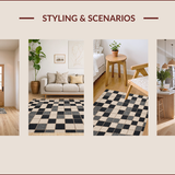 Geometric Patio for Modern Backyards(Beige)
