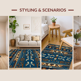 Artistic Blue and Brown Weave(Blue)