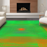 Bold Abstract Spiral Composition(Green)