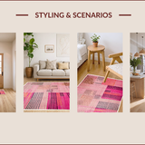 Ultra Soft Area Rug, Non Slip, Stain Resistant, Washable Area Rugs for Living Room, Bedroom, Non-Slip Pink Leopard Print Bedroom Rug(Pink)