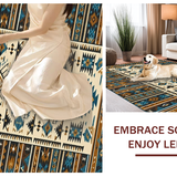 Cozy Textured Ethnic Print Fabric(Beige)