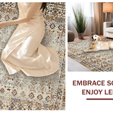 Artistic Monochrome Geometric Layout(Beige)