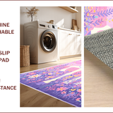Ultra Soft Area Rug, Non Slip, Stain Resistant, Washable Area Rugs for Living Room, Bedroom, Pastel Rainbow Shag Rug for Kids Playroom(Yellow)