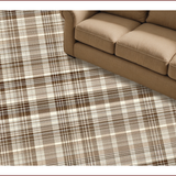 Ultra Soft Area Rug, Non Slip, Stain Resistant, Washable Area Rugs for Living Room, Bedroom, Seasonal Earth Toned Elegance(Brown)