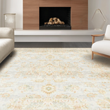 Ultra Soft Area Rug, Non Slip, Stain Resistant, Washable Area Rugs for Living Room, Bedroom, Rustic Soft Earthy Tones(Beige)