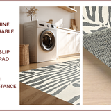 Ultra Soft Area Rug, Non Slip, Stain Resistant, Washable Area Rugs for Living Room, Bedroom, Faded Beige Gray Zebra Living Room Carpet(Beige)