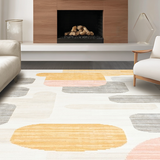 Ultra Soft Area Rug, Non Slip, Stain Resistant, Washable Area Rugs for Living Room, Bedroom, Warm Neutral Shaggy Layers(Yellow)
