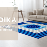 Playful Nonlinear Patterned Art(Blue)