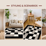 Contemporary Graphic Black and Beige(Gray)