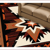 Ultra Soft Area Rug, Non Slip, Stain Resistant, Washable Area Rugs for Living Room, Bedroom, Western Non-Slip Standing Mat for Rustic Decor(Brown)