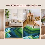 Contemporary Colorful Symmetrical Elements(Green)