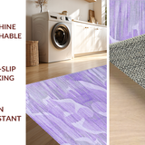 Ultra Soft Area Rug, Non Slip, Stain Resistant, Washable Area Rugs for Living Room, Bedroom, Sleek Minimalist Color Blend(Purple)
