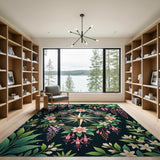 Botanical Compass Floral Area Rug