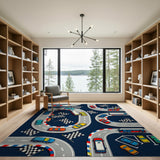 Kids Race Track Washable Area Rug