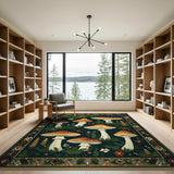 Heritage Tribal Mushroom Forest Rug