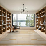 Beige Abstract Geometric Area Rug