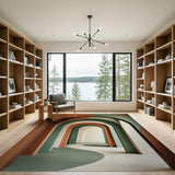 Arched Corridor Geometric Area Rug