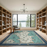 Vintage Nautical Map Area Rug